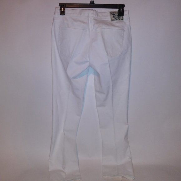American Living Jeans Womens Size 8 Revere Straight Leg Solid White Waist 32" Ri - Picture 8 of 11
